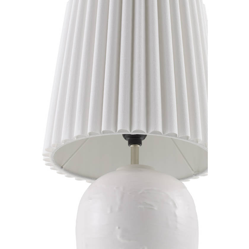 Register Modern White Table Lamp