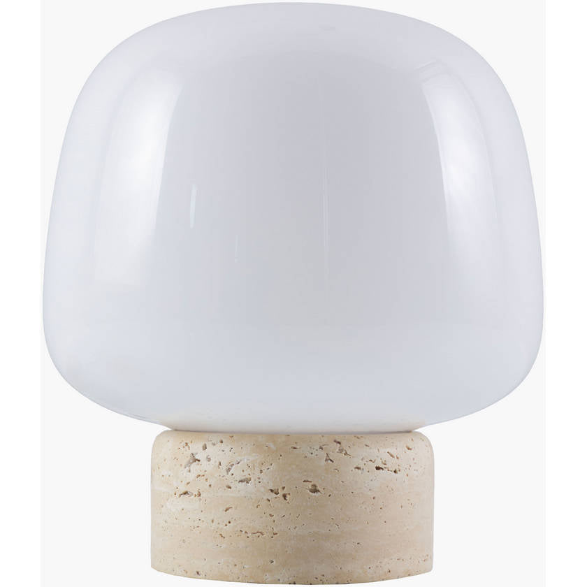 Veena Modern White/Beige Table Lamp